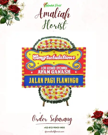 Sewa Papan Bunga Leprak